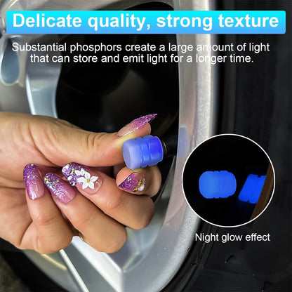 Tire Valve Stem Caps4 Pack ( Glowing )